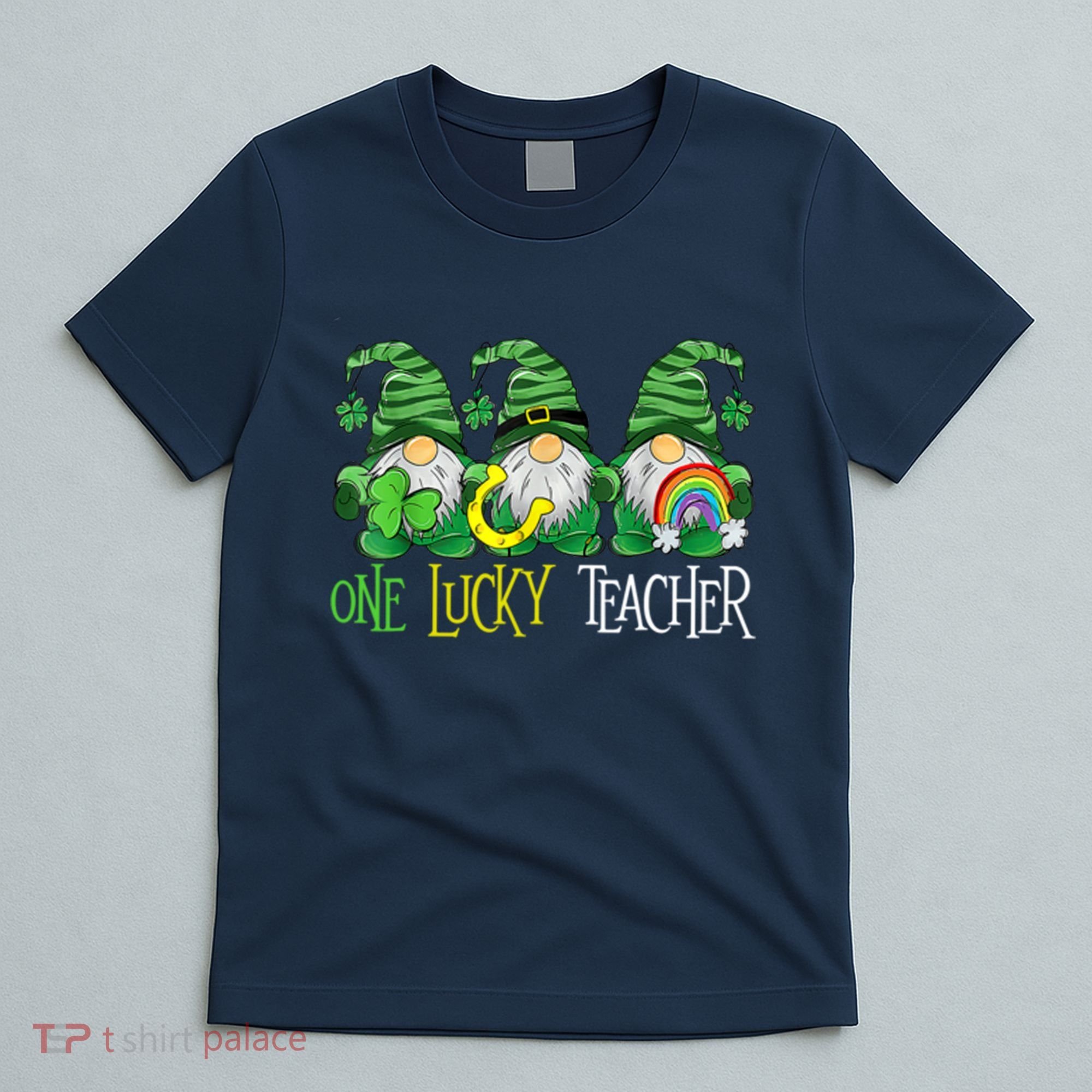 One Lucky Teacher Gnome St Patrick's Day T-Shirt