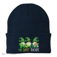 One Lucky Teacher Gnome St Patrick's Day Beanie thumb 0