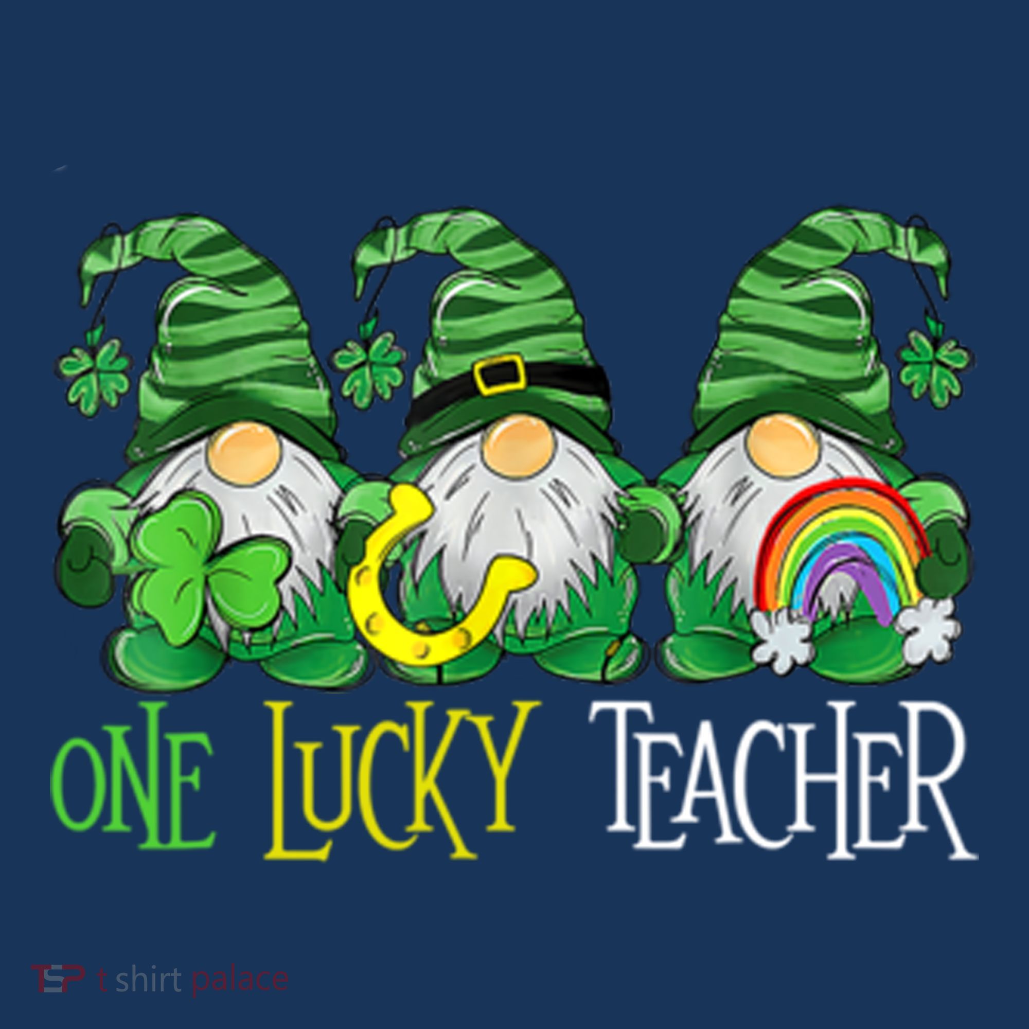 One Lucky Teacher Gnome St Patrick's Day Baby Bodysuit