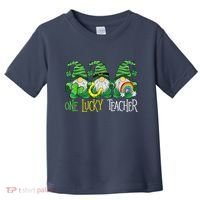 One Lucky Teacher Gnome St Patrick's Day Toddler T-Shirt thumb 0