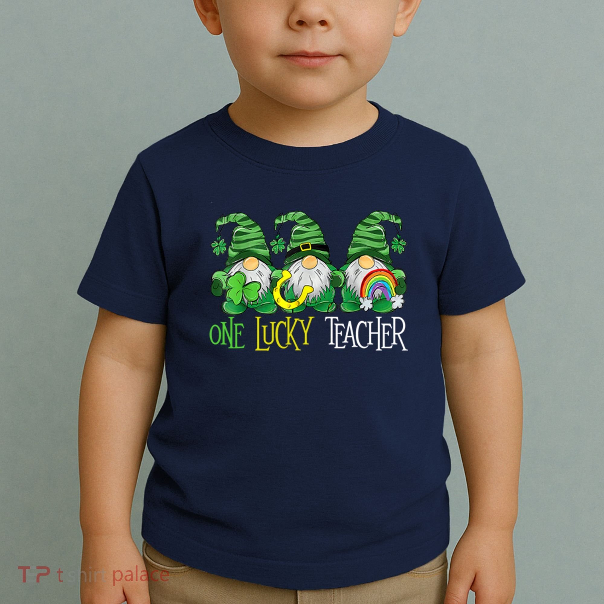 One Lucky Teacher Gnome St Patrick's Day Toddler T-Shirt