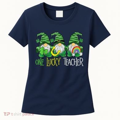 One Lucky Teacher Gnome St Patrick's Day Women's T-Shirt
