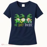 One Lucky Teacher Gnome St Patrick's Day Women's T-Shirt thumb 0