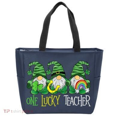 One Lucky Teacher Gnome St Patrick's Day Tote Bag