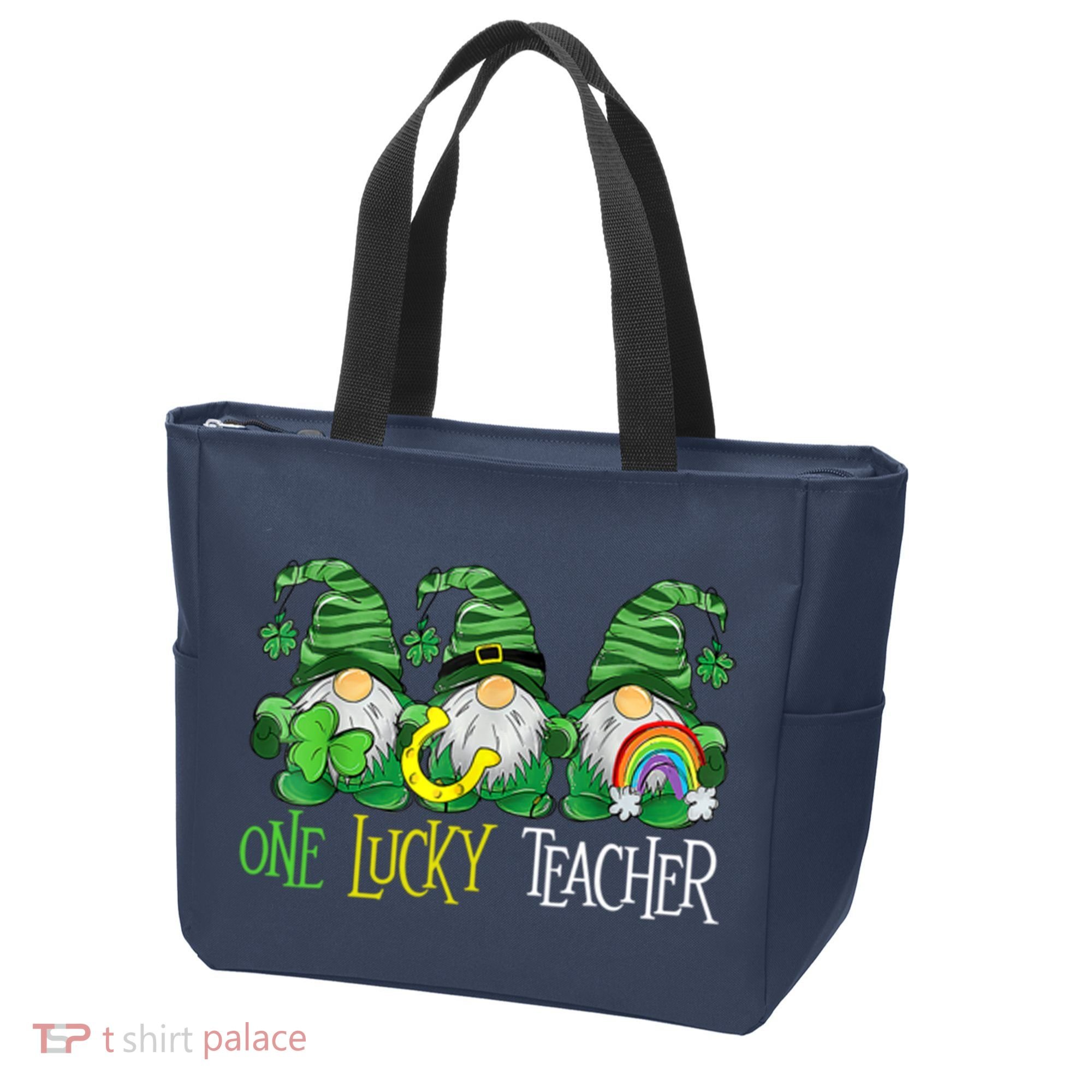 One Lucky Teacher Gnome St Patrick's Day Tote Bag
