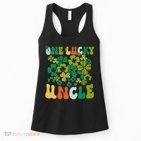One Lucky Uncle Happy St Patrick's Day Irish Family Women's Tank Top thumb 0