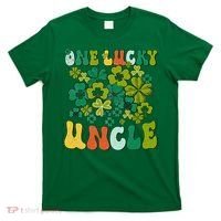 One Lucky Uncle Happy St Patrick's Day Irish Family T-Shirt thumb 0