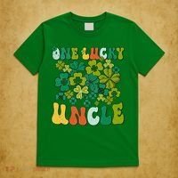 One Lucky Uncle Happy St Patrick's Day Irish Family T-Shirt thumb 5