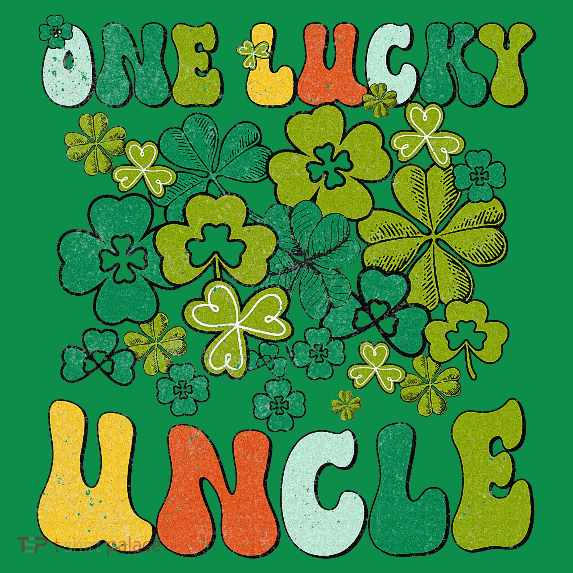 One Lucky Uncle Happy St Patrick's Day Irish Family Baby Bodysuit