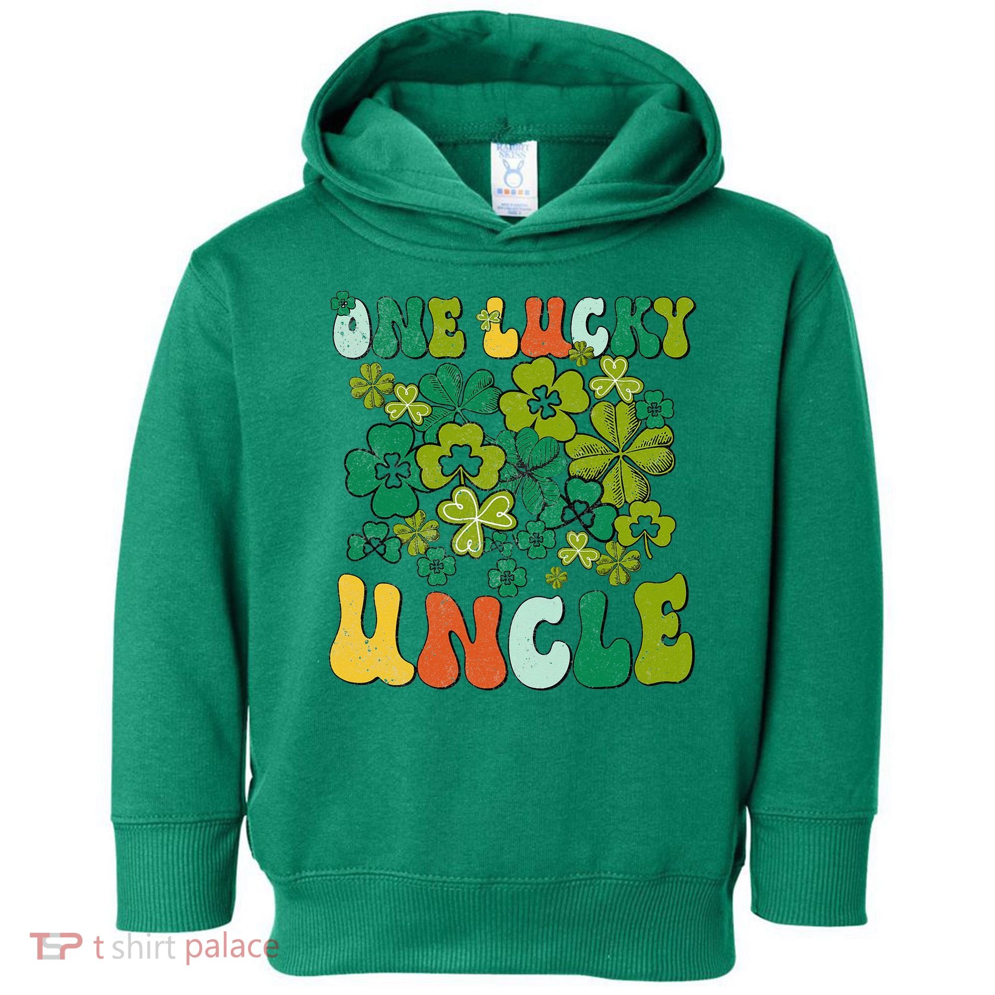 One Lucky Uncle Happy St Patrick's Day Irish Family Toddler Hoodie