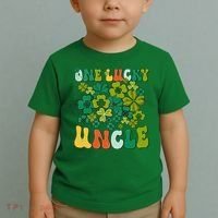 One Lucky Uncle Happy St Patrick's Day Irish Family Toddler T-Shirt thumb 2
