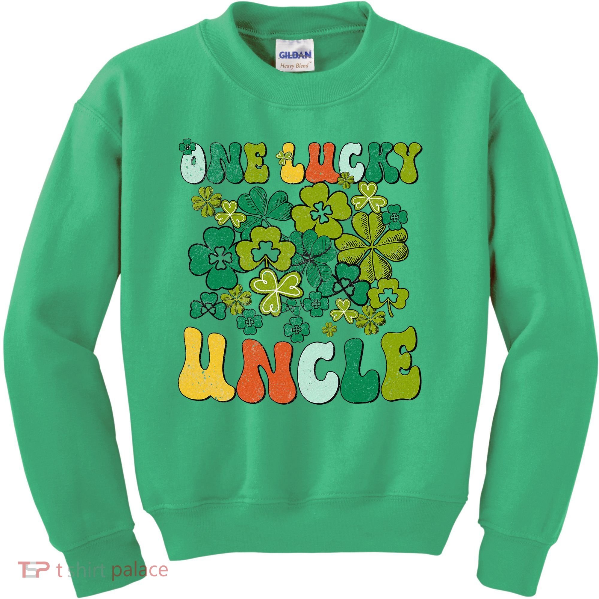One Lucky Uncle Happy St Patrick's Day Irish Family Kids Sweatshirt