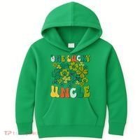 One Lucky Uncle Happy St Patrick's Day Irish Family Kids Hoodie thumb 0