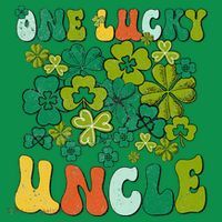 One Lucky Uncle Happy St Patrick's Day Irish Family Kids Hoodie thumb 5