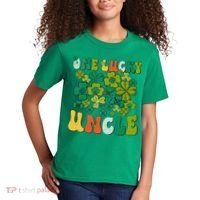 One Lucky Uncle Happy St Patrick's Day Irish Family Kids T-Shirt thumb 2