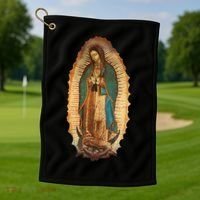 Our Lady Virgen De Guadalupe Virgin Mary Golf Towel thumb 1