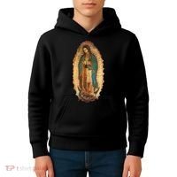 Our Lady Virgen De Guadalupe Virgin Mary Kids Hoodie thumb 4