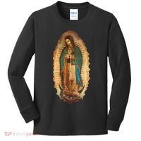 Our Lady Virgen De Guadalupe Virgin Mary Kids Long Sleeve Shirt thumb 0