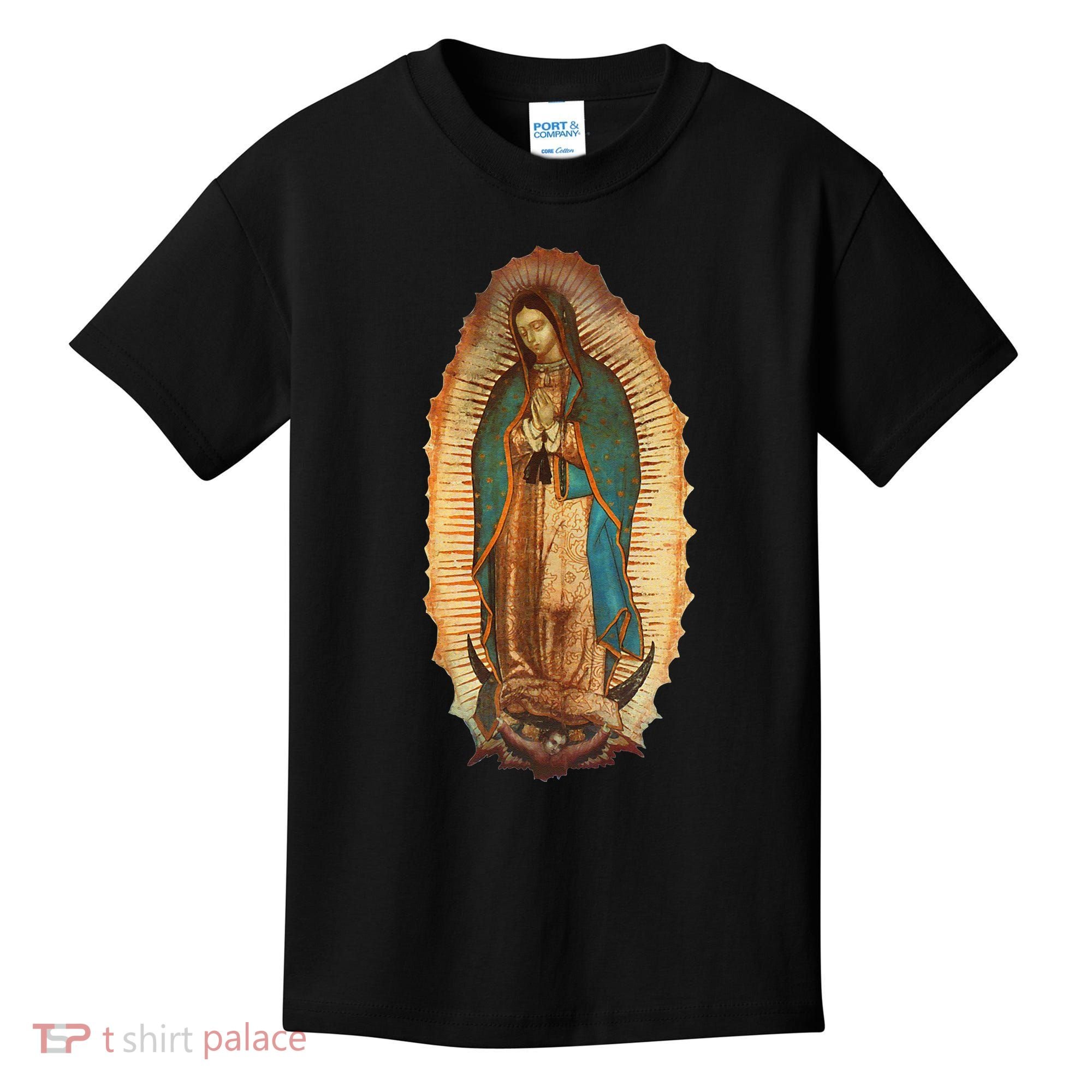 Our Lady Virgen De Guadalupe Virgin Mary Kids T-Shirt