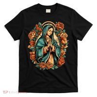 Our Lady Virgen De Guadalupe Virgin Mary Catholic Saint Art T-Shirt thumb 0