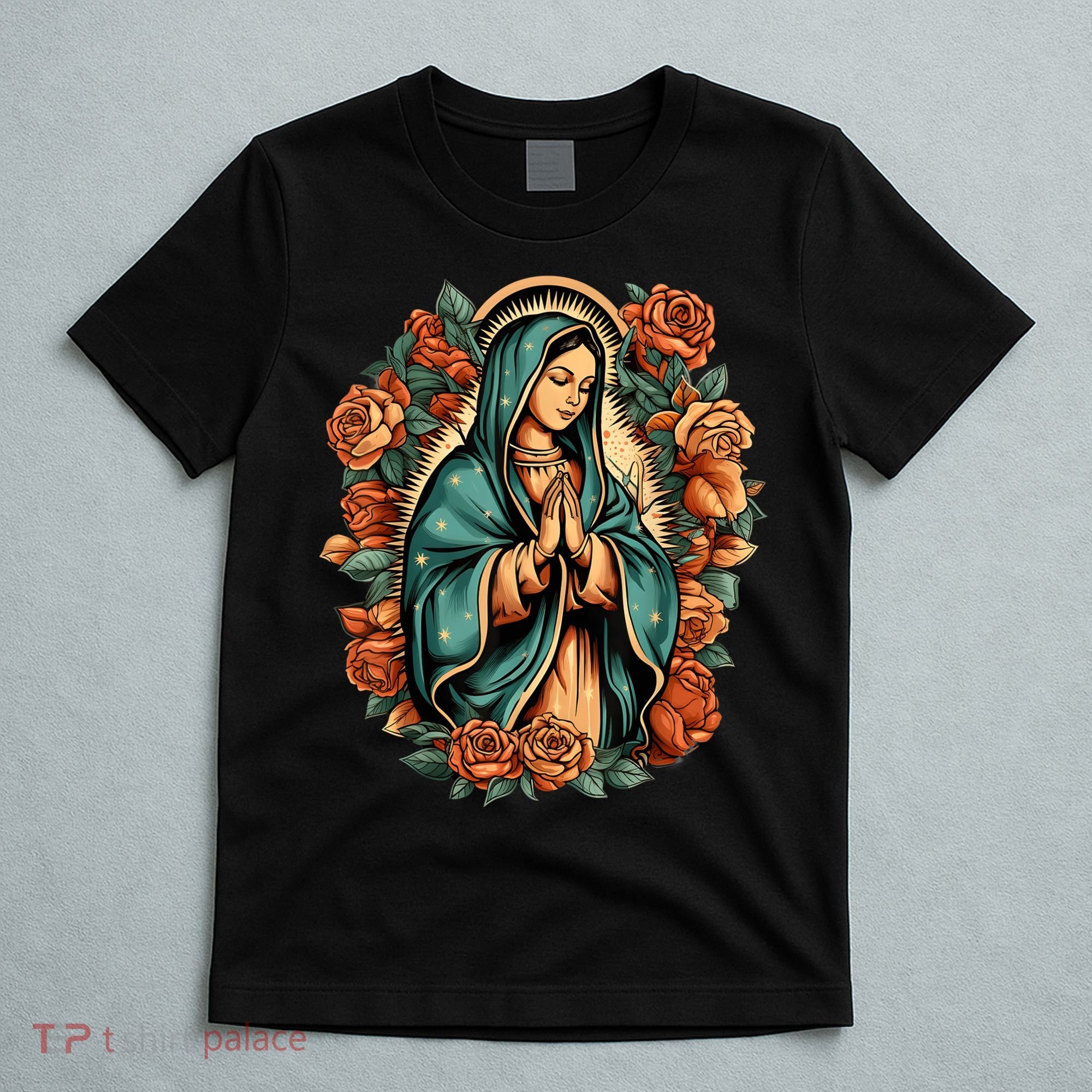 Our Lady Virgen De Guadalupe Virgin Mary Catholic Saint Art T-Shirt