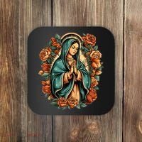 Our Lady Virgen De Guadalupe Virgin Mary Catholic Saint Art Coaster thumb 0