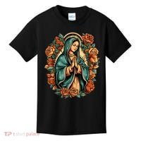Our Lady Virgen De Guadalupe Virgin Mary Catholic Saint Art Kids T-Shirt thumb 0