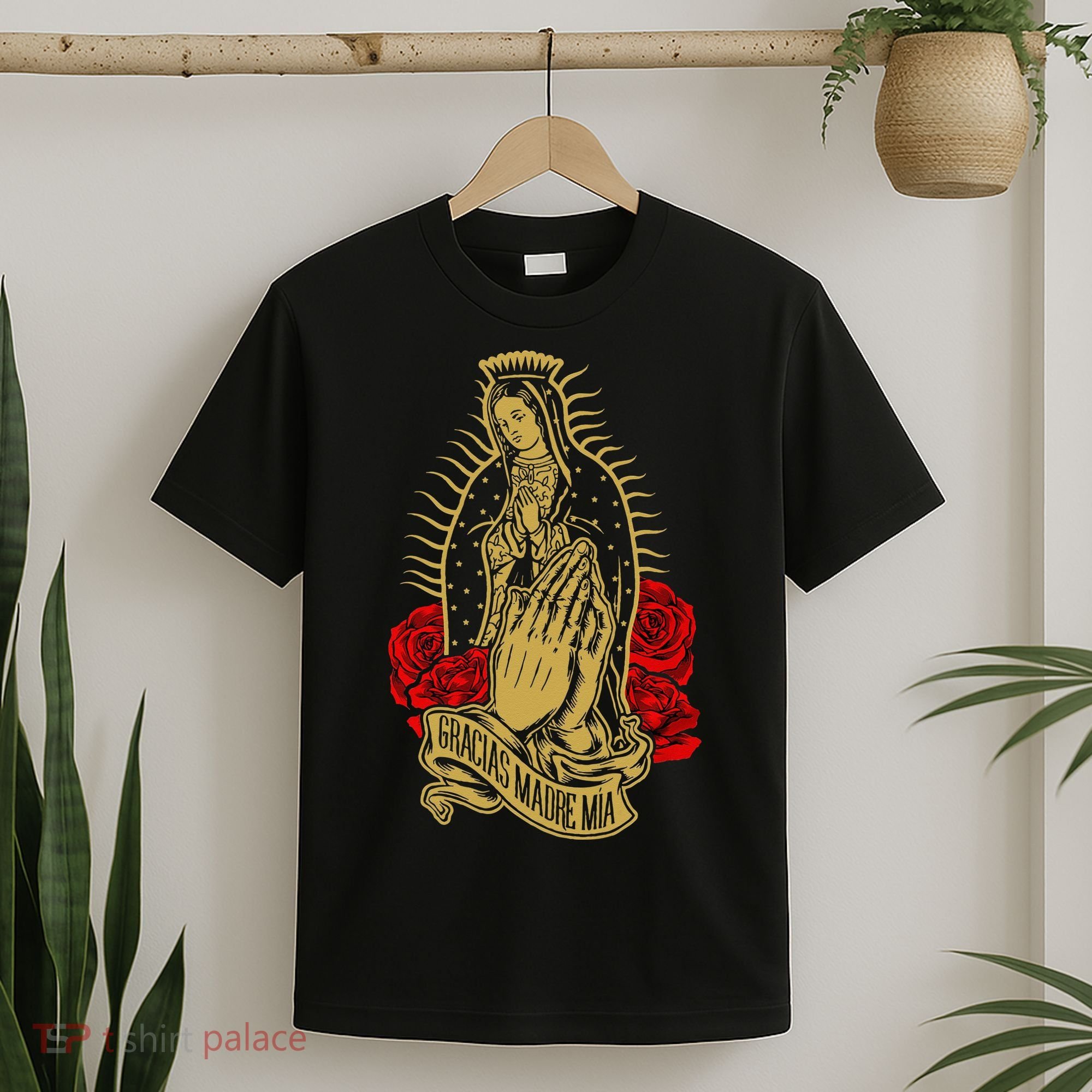 Our Lady Virgen De Guadalupe Virgin Mary Gracias Madre Mía T-Shirt