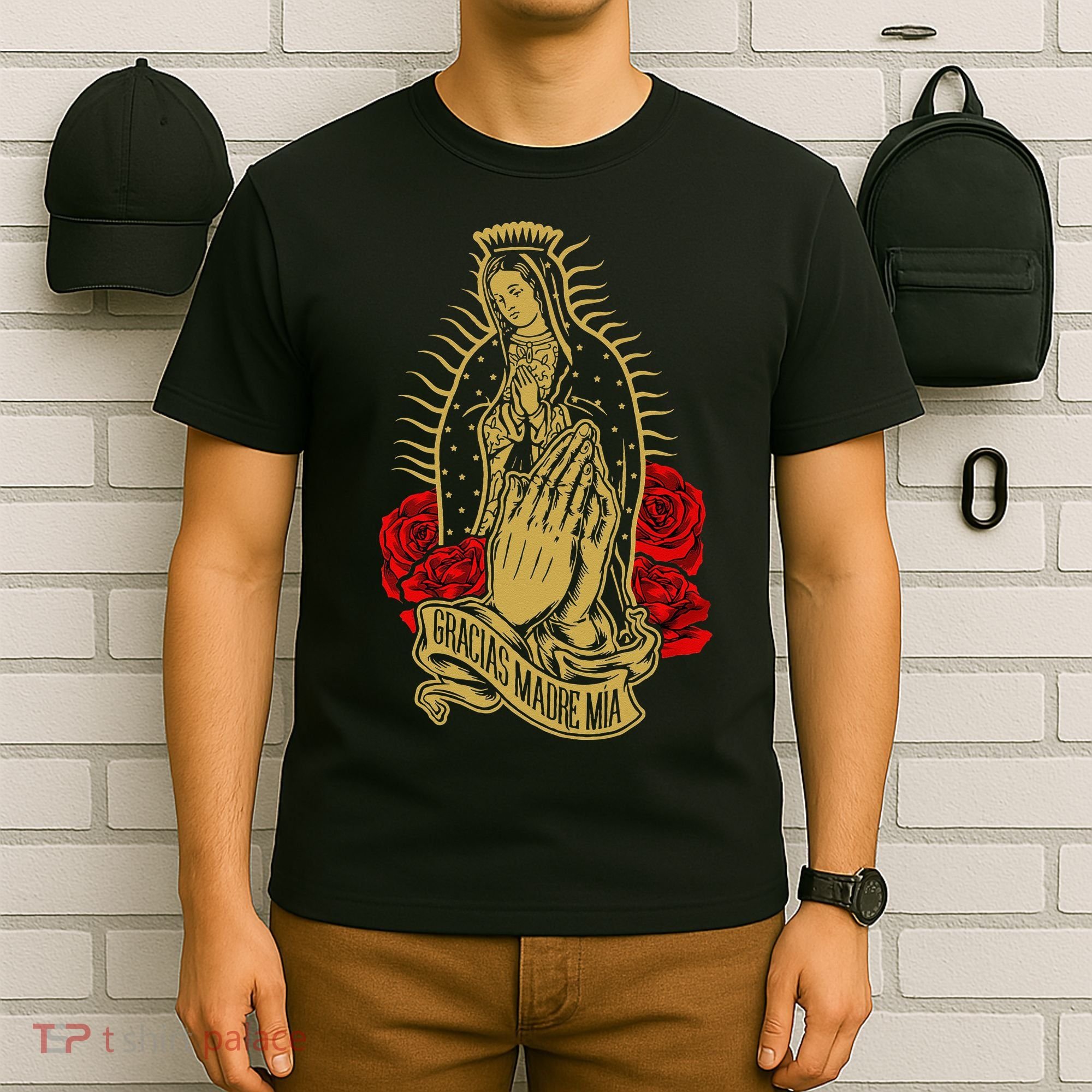 Our Lady Virgen De Guadalupe Virgin Mary Gracias Madre Mía T-Shirt