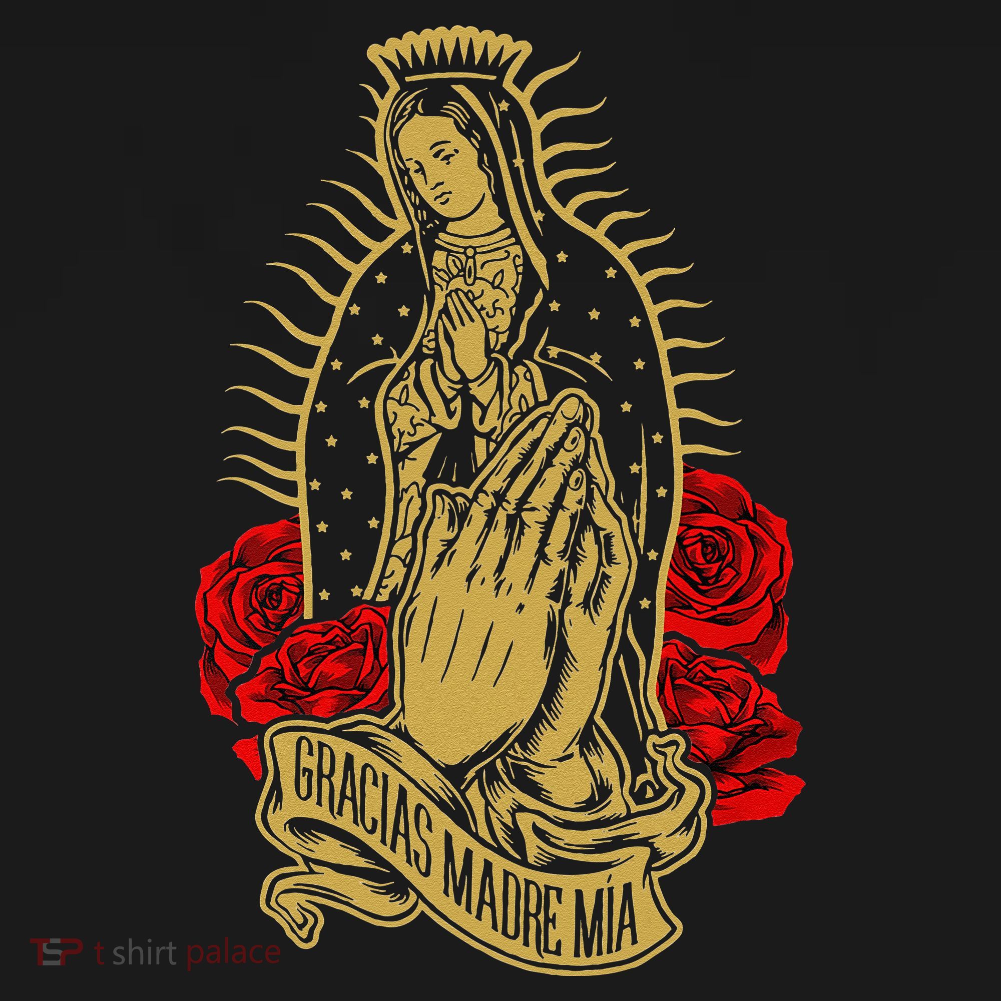 Our Lady Virgen De Guadalupe Virgin Mary Gracias Madre Mía T-Shirt