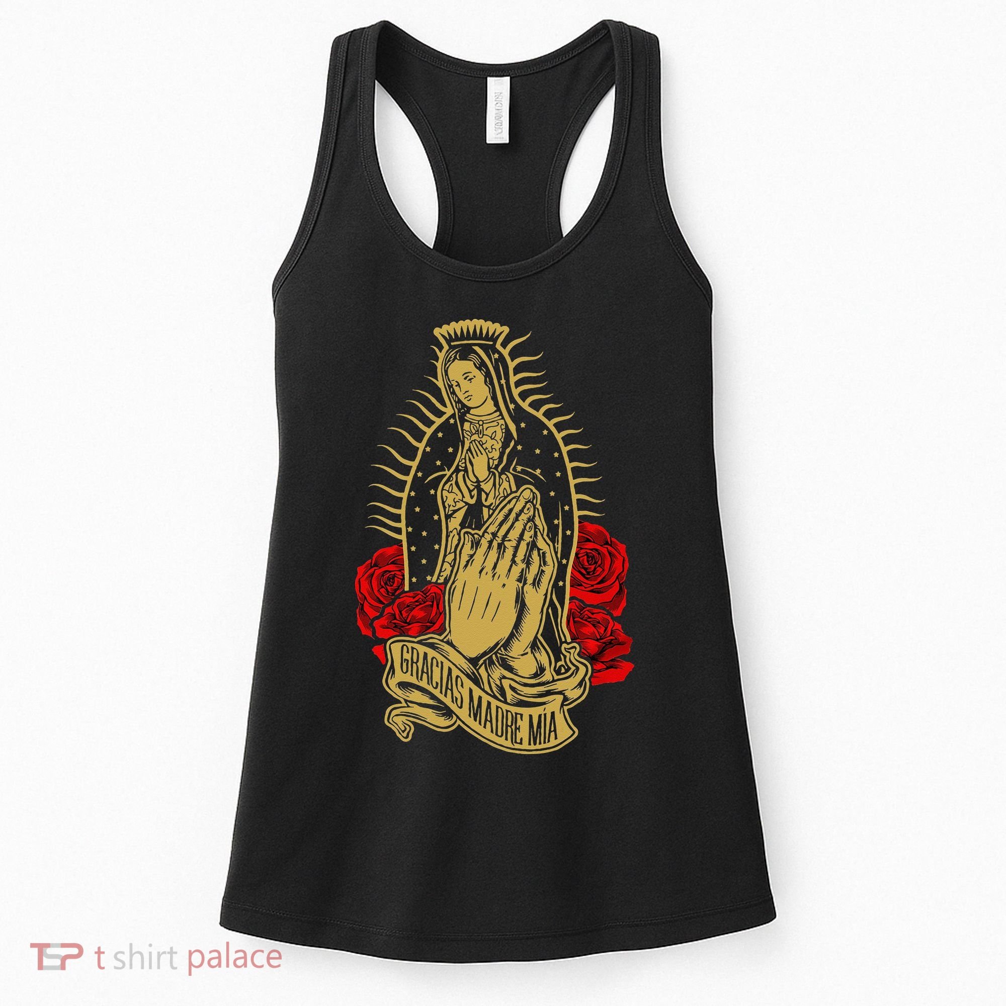 Our Lady Virgen De Guadalupe Virgin Mary Gracias Madre Mía Women's Tank Top