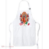 Our Lady Virgen De Guadalupe Mexican American Flag Apron thumb 0