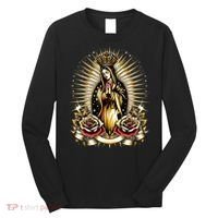 Our Lady Virgen De Guadalupe Virgin Mary Catholic Saint Art Long Sleeve Shirt thumb 0