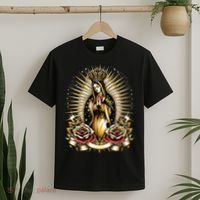 Our Lady Virgen De Guadalupe Virgin Mary Catholic Saint Art T-Shirt thumb 2