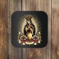 Our Lady Virgen De Guadalupe Virgin Mary Catholic Saint Art Coaster thumb 0