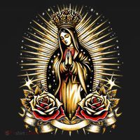 Our Lady Virgen De Guadalupe Virgin Mary Catholic Saint Art Mousepad thumb 1