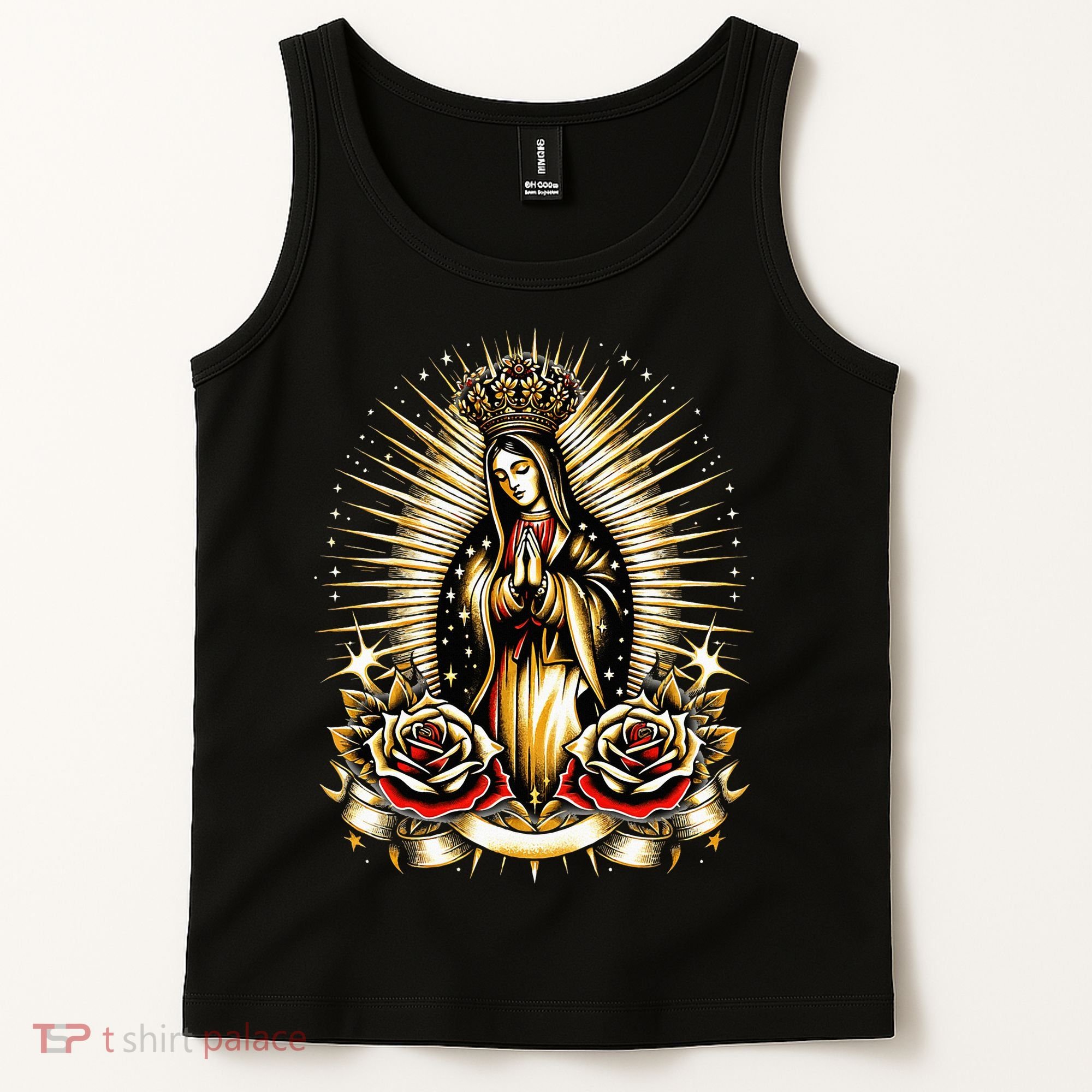 Our Lady Virgen De Guadalupe Virgin Mary Catholic Saint Art Tank Top
