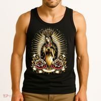 Our Lady Virgen De Guadalupe Virgin Mary Catholic Saint Art Tank Top thumb 3