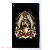 Our Lady Virgen De Guadalupe Virgin Mary Catholic Saint Art Golf Towel thumb 0