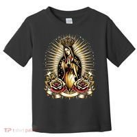 Our Lady Virgen De Guadalupe Virgin Mary Catholic Saint Art Toddler T-Shirt thumb 0