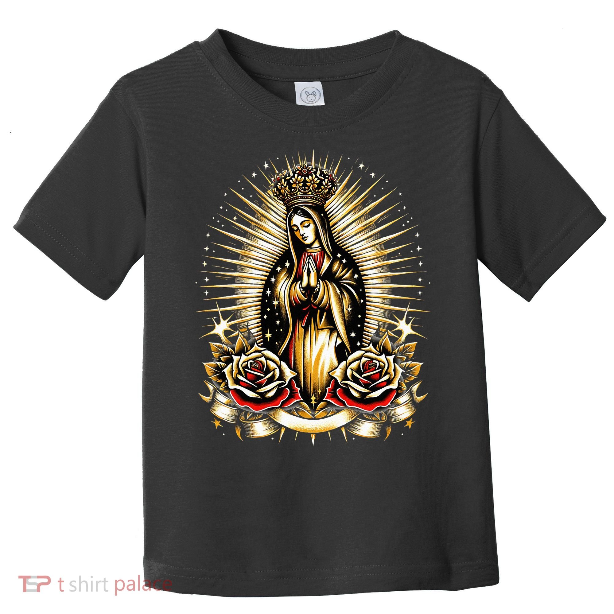 Our Lady Virgen De Guadalupe Virgin Mary Catholic Saint Art Toddler T-Shirt