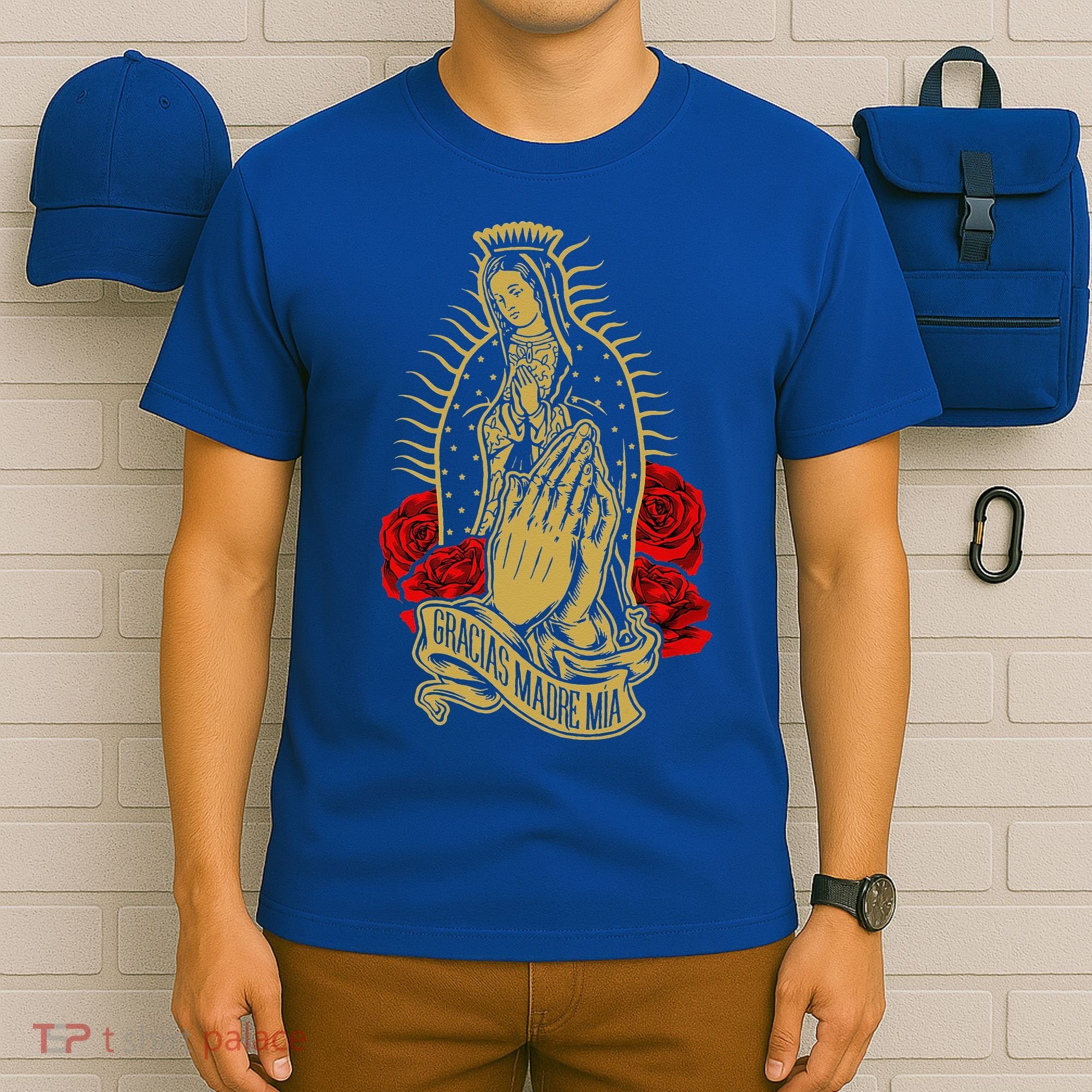 Our Lady Virgen De Guadalupe Virgin Mary Gracias Madre Mía  T-Shirt