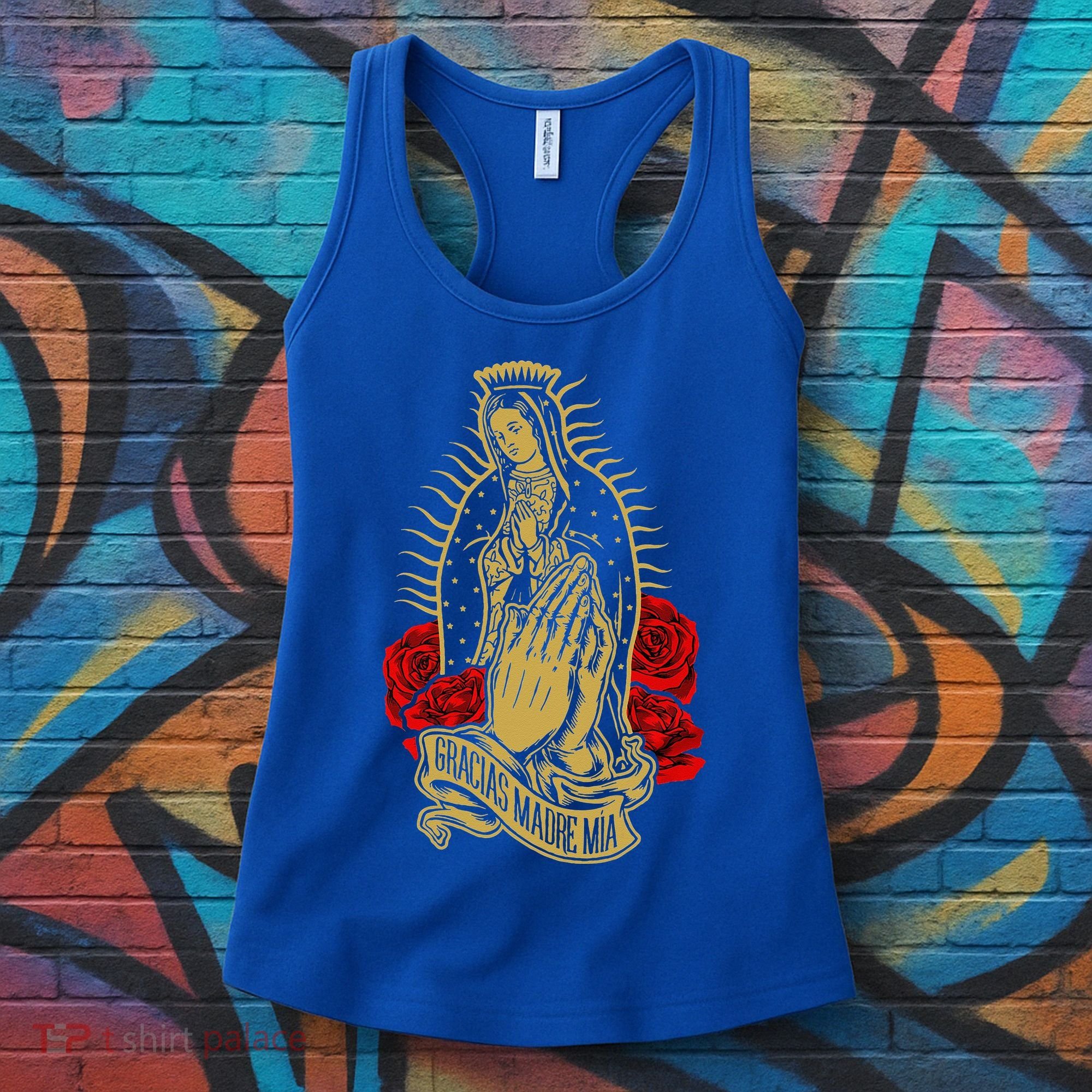 Our Lady Virgen De Guadalupe Virgin Mary Gracias Madre Mía  Women's Tank Top