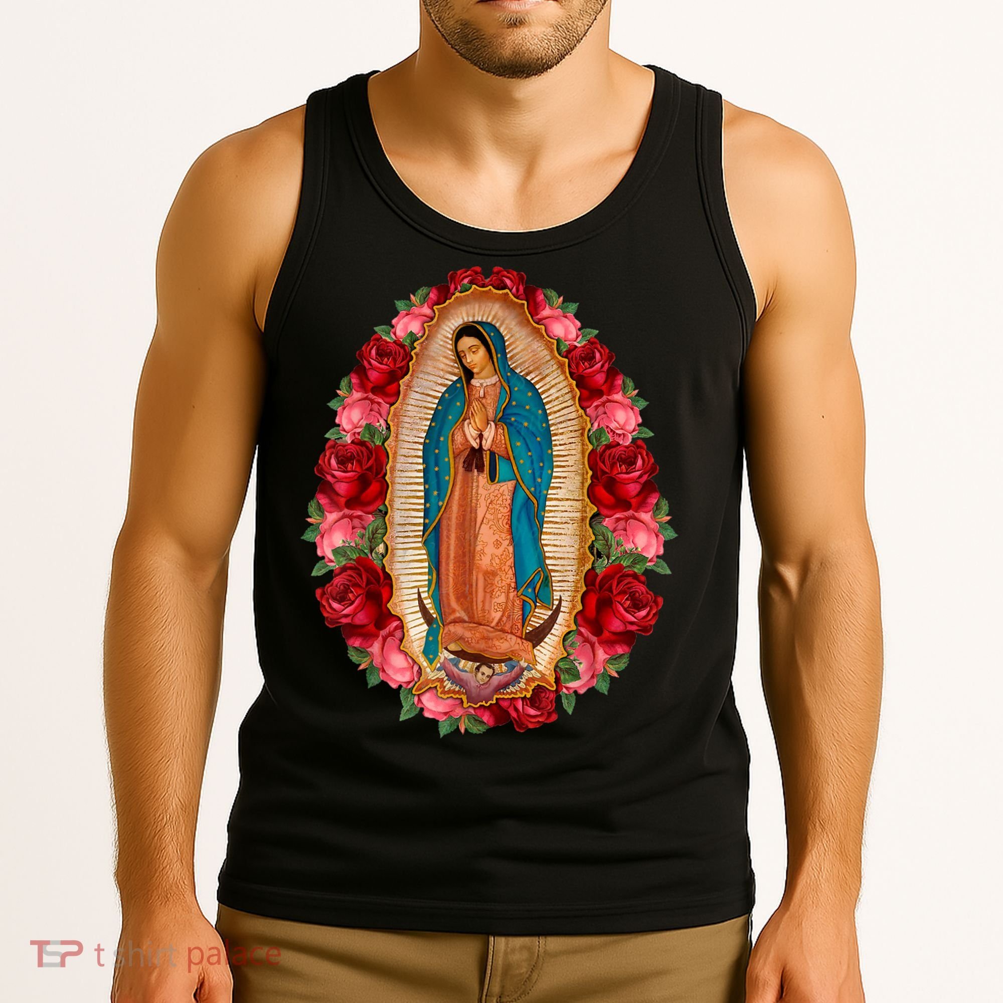 Our Lady Virgen De Guadalupe Virgin Mary Gracias Madre Tank Top