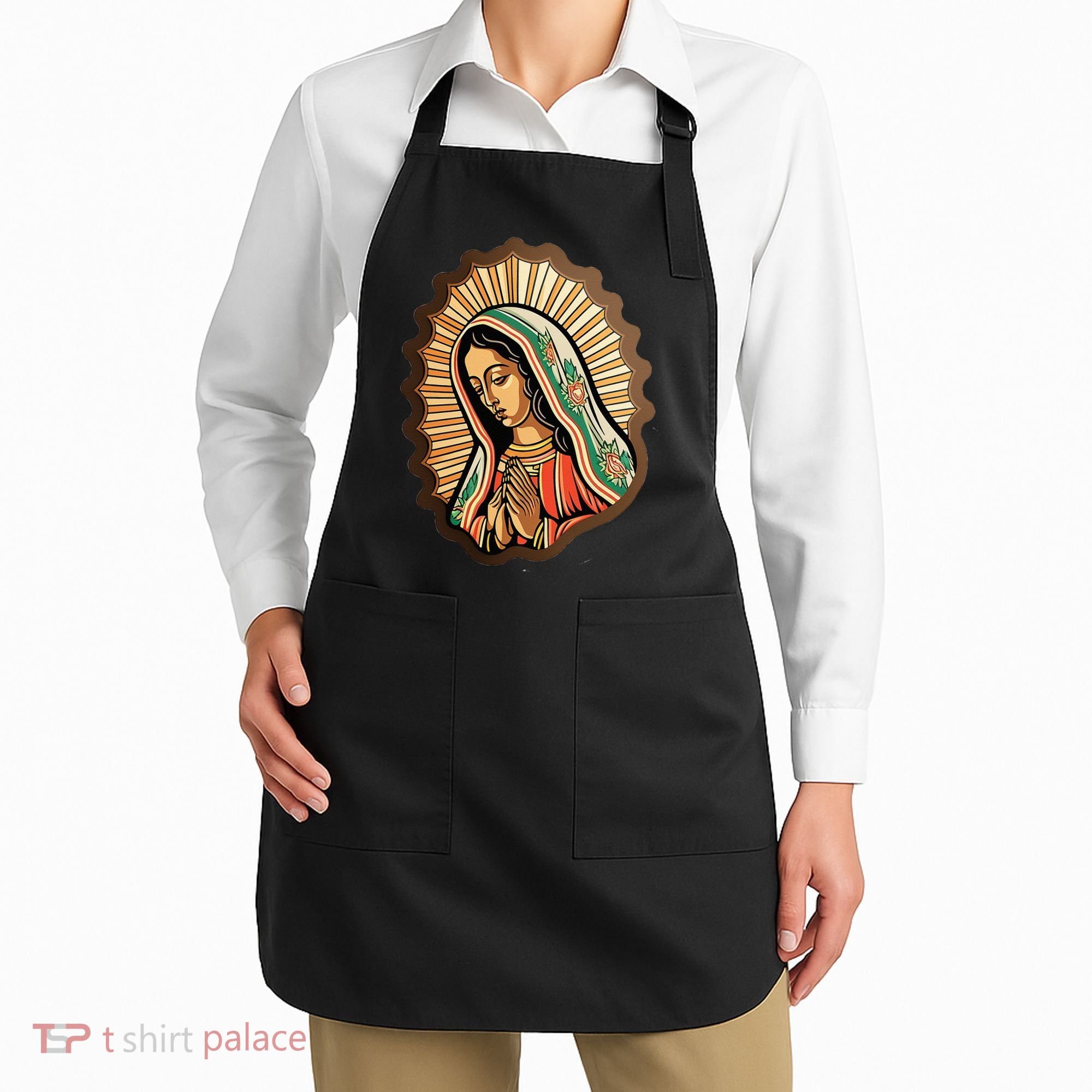 Our Lady Virgen De Guadalupe Mexico Religious Apron