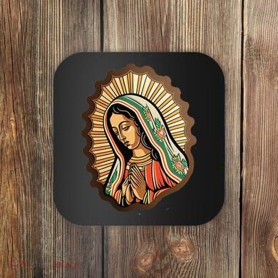 Our Lady Virgen De Guadalupe Mexico Religious Coaster