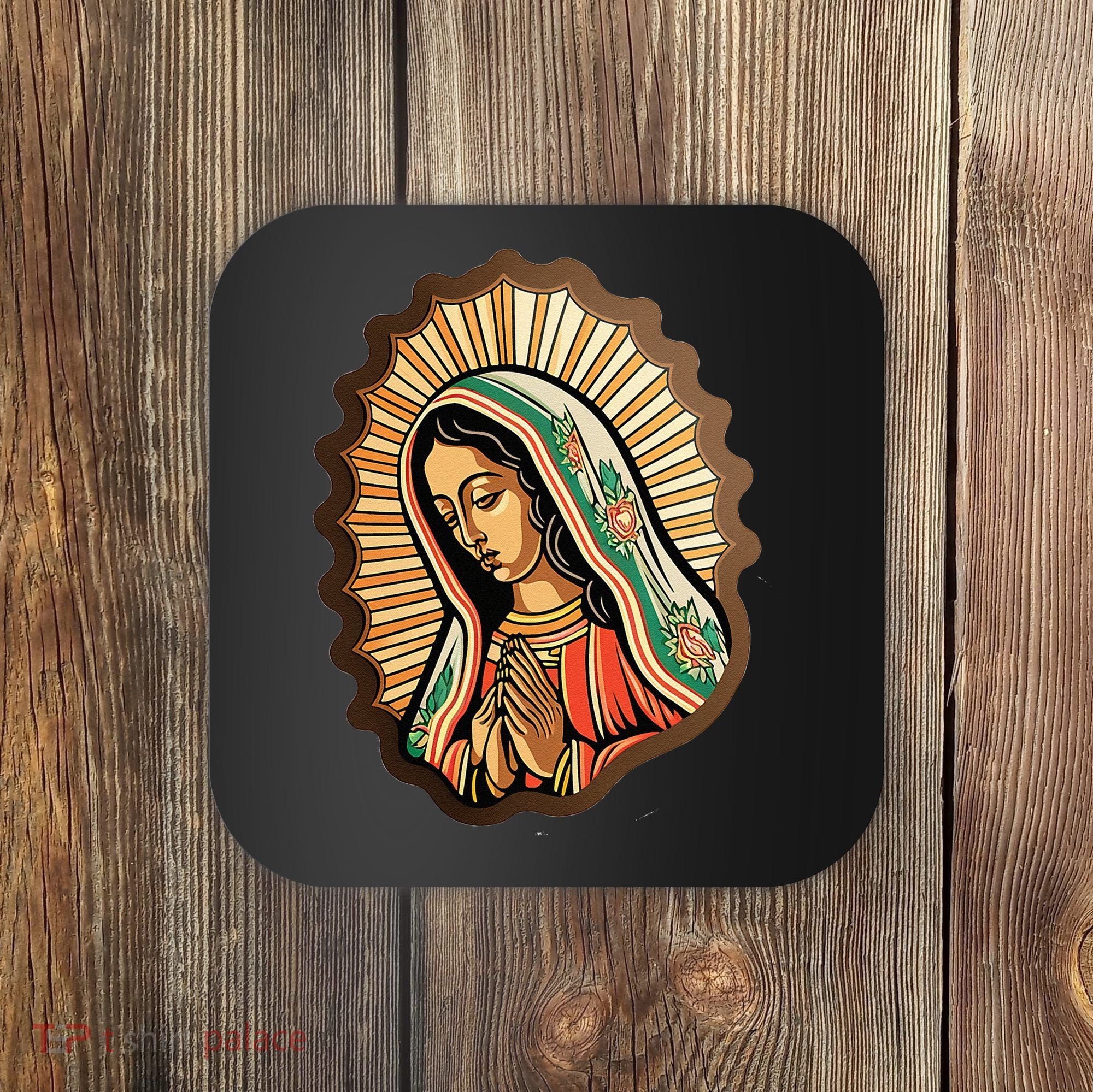 Our Lady Virgen De Guadalupe Mexico Religious Coaster