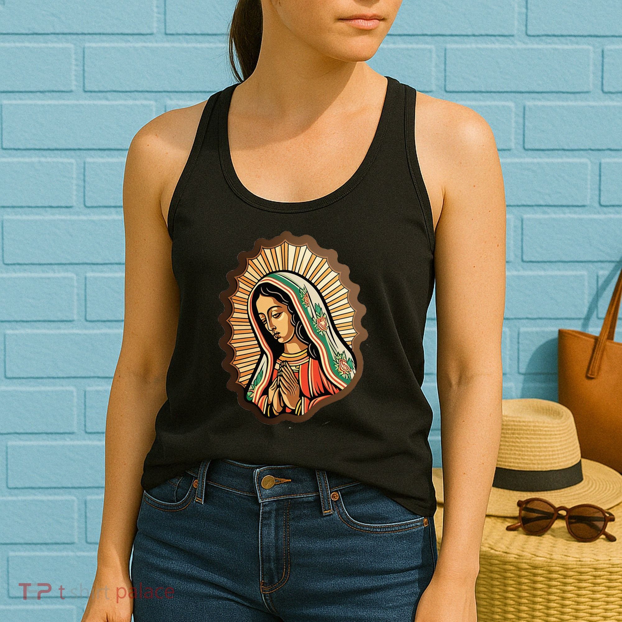 Our Lady Virgen De Guadalupe Mexico Religious Women's Tank Top
