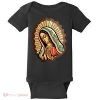 Our Lady Virgen De Guadalupe Mexico Religious Baby Bodysuit thumb 0