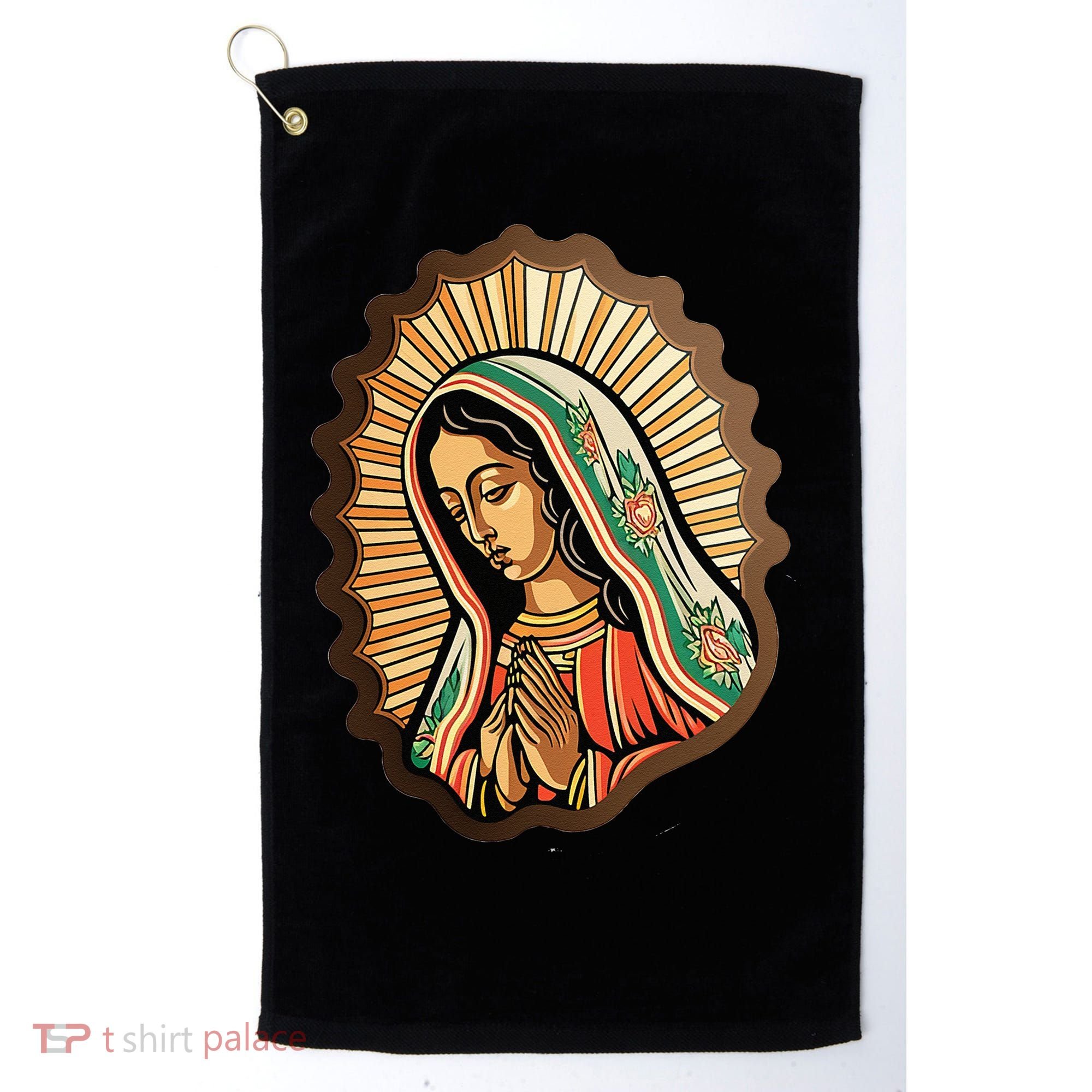 Our Lady Virgen De Guadalupe Mexico Religious Golf Towel